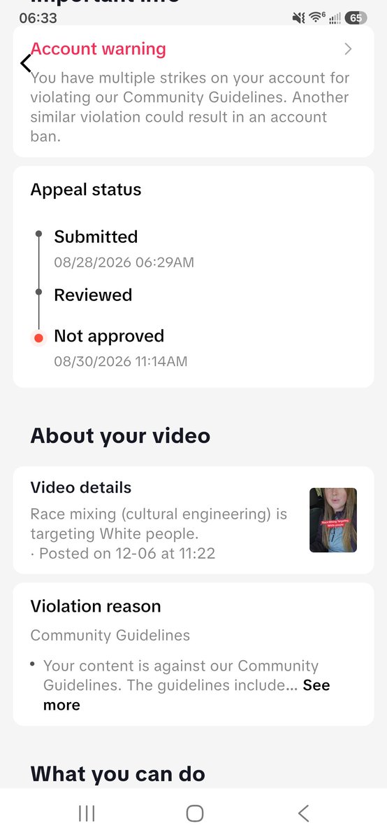 nationalisnomad's tweet photo. I made a few videos last year on how RACE MIXING targets White people using data driven anaysis.

They have either been fully removed, the sound has been removed. They have been demonetized, or they have gotten me account warnings.

NOTICE HOW THEY CENSOR US and be a part of the solution.

When I go to look for the data I have used previously (besides what I have that is saved) they have scrubbed as much off the internet as possible and have given AI prompts that deter my type of investigation while mentioning it is a coincidence, not a conspiracy.