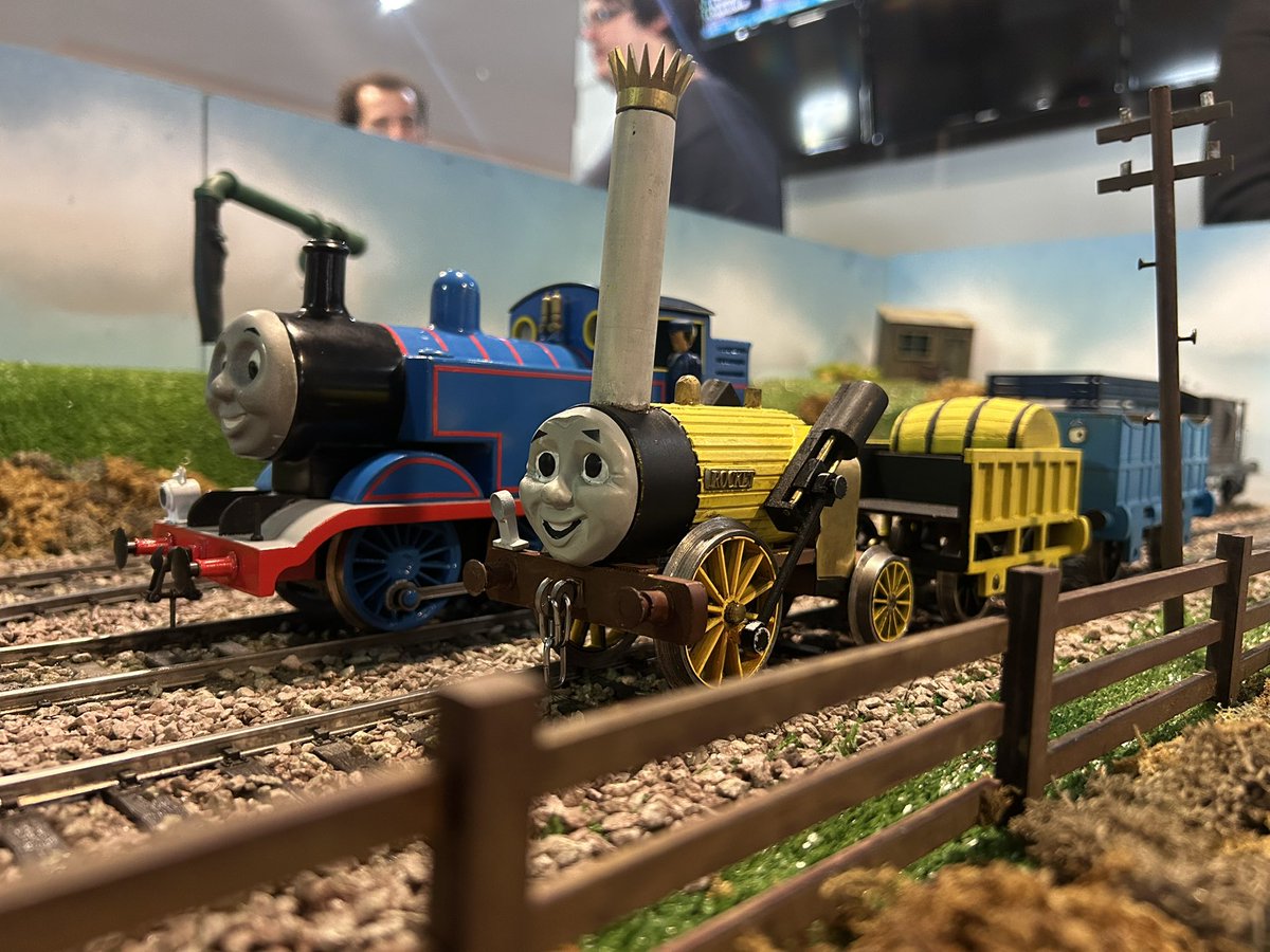 Lach_Rail's tweet photo. “They call me the Rocket! PEEEYOWWWW!”

Now to reveal Stephen! Stephen has been in the works for the better part of 6ish months. With the help of @dshaynie  for the 3d prints and consultation on how Gauge 1 works https://t.co/6qPwMMJPPN