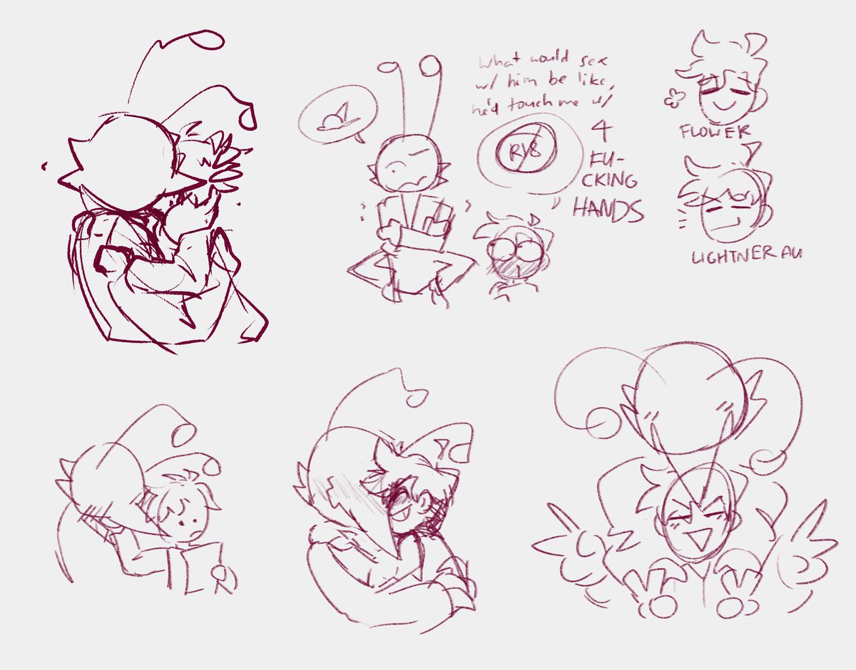 builtintripping's tweet photo. i dont have much new stuff to share atm, so lemme put these old doodles out there (suggestive joke on the 3rd one)
#seedrt #deltarune #tenna #flowery https://t.co/i6NwlpE20d