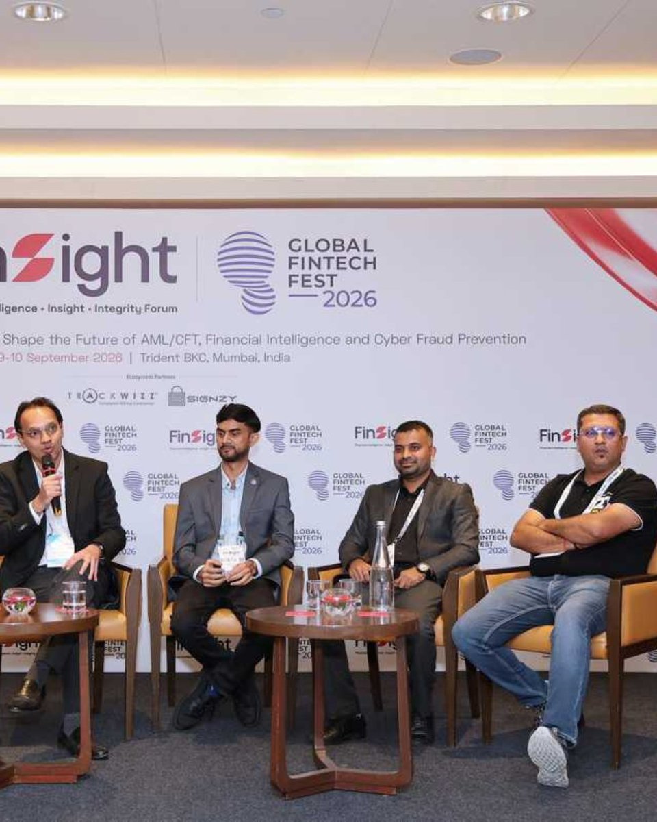 suncryptoin's tweet photo. Proud moment for Team @suncryptoin 

Our Founder & CEO, @umesh_sun, and Principal Officer & Head of Compliance, @basis12886, took the stage at the FinSight panel at @GffFintechfest.  

The conversation focused on the future of VDA compliance, transaction monitoring, AML/CFT, and how stronger compliance frameworks can build a safer crypto ecosystem.  

At SunCrypto, compliance isn’t just a requirement. It’s built into how we operate every day.  

#SunCrypto #GFF2026 #CryptoIndia #Compliance