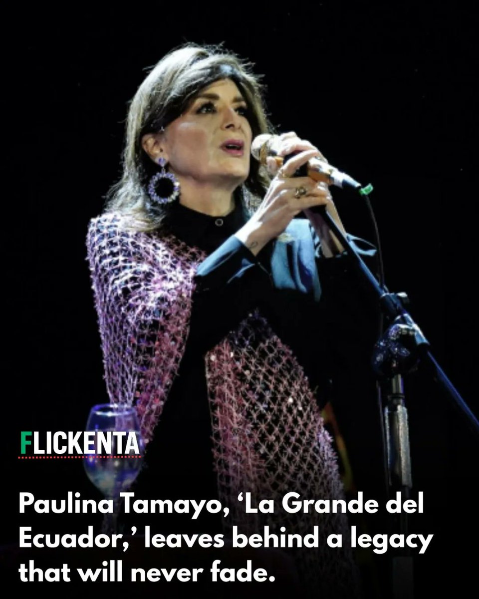 dilrubacinar's tweet photo. Her voice carried Ecuador’s spirit, and her songs told its stories. Paulina Tamayo, “La Grande del Ecuador, ” has passed away at 60, but her music will live forever in the hearts of her people. https://t.co/0DsguwpySN