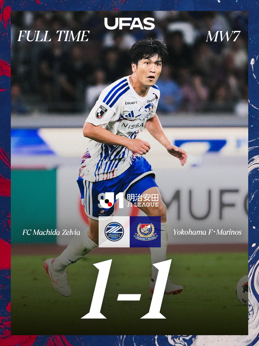 prompt_fmarinos's tweet photo. 𝑭𝑼𝑳𝑳 𝑻𝑰𝑴𝑬

明治安田 J1リーグ 第7節 
FC町田ゼルビア 1-1 横浜F・マリノス 

#fmarinos｜#Jリーグ｜#UFAS https://t.co/4jE0yCZdr5