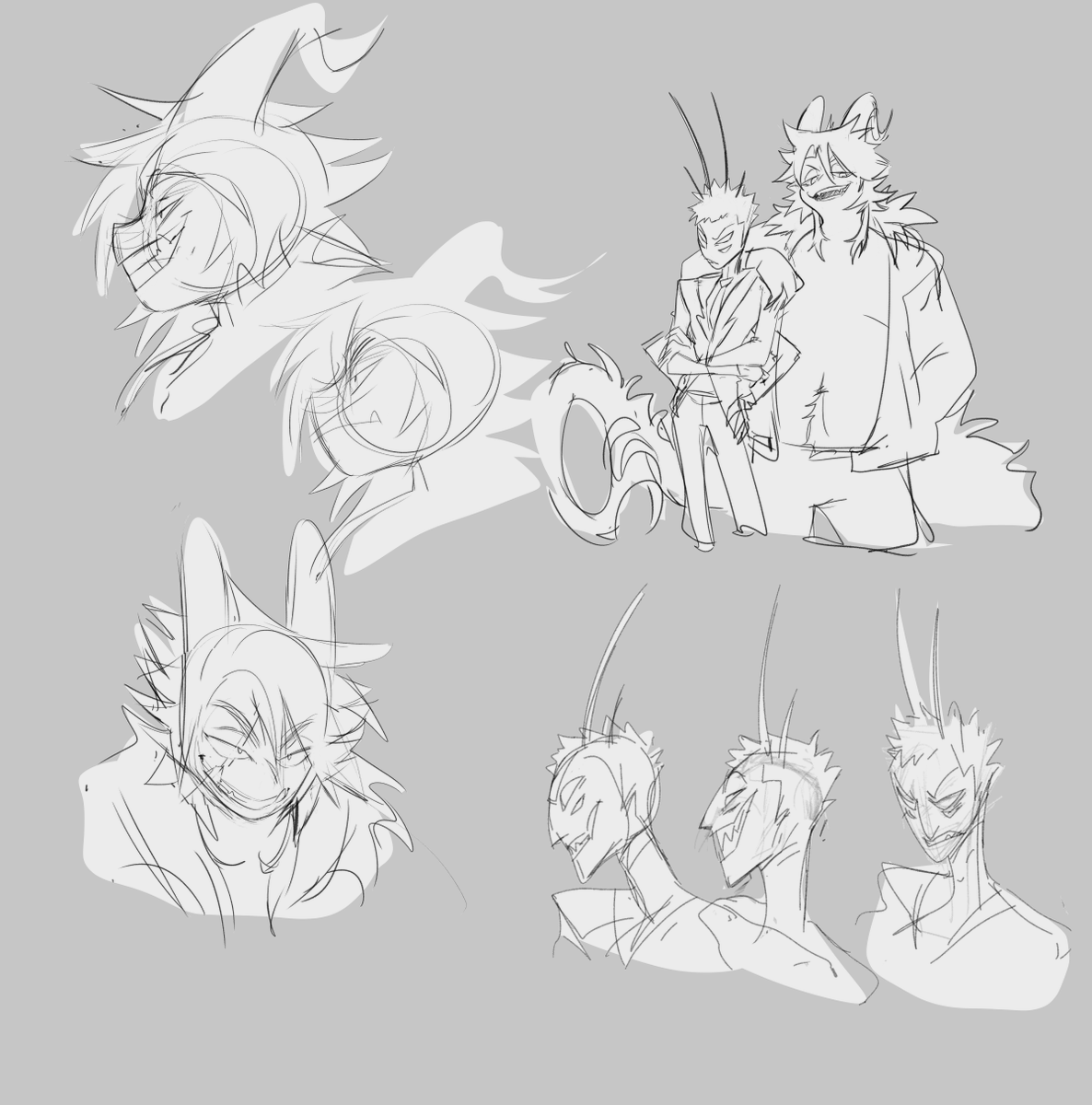 sourmire's tweet photo. #oc Oda and Braumm in hazbin hotel style https://t.co/vROz27SIfy