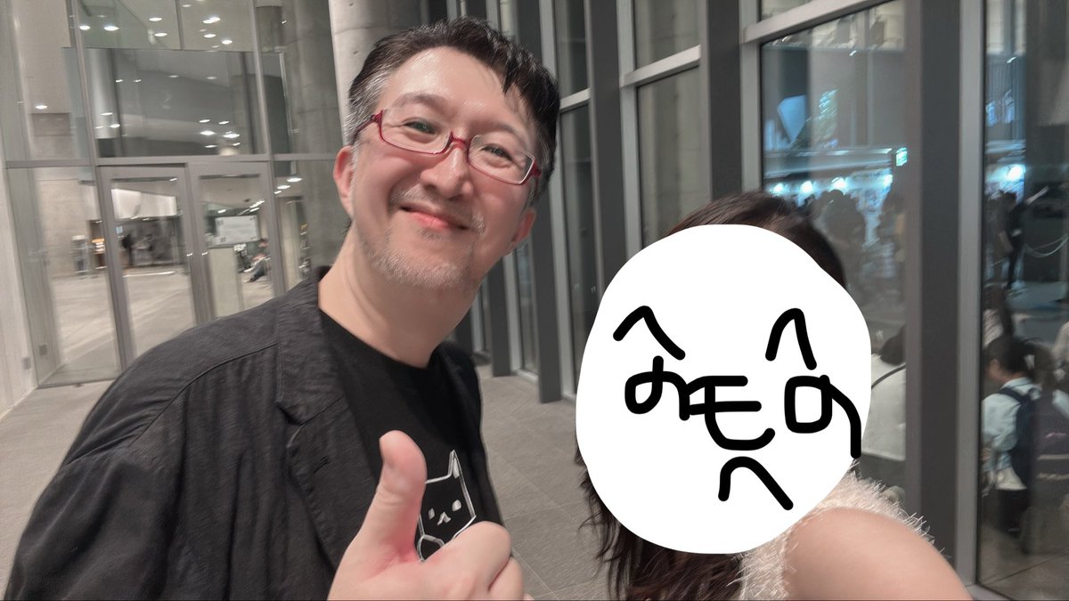 hobbies_jump's tweet photo. 先生「なんか盛れてない？」

えぇ、盛れております！！！！
お尻が犠牲になる数時間前。

背高くて優しくて盛れてて最高でした🫣✨

#タツナミ先生　#ぶっとびな祭 https://t.co/aVfD2k8xGB