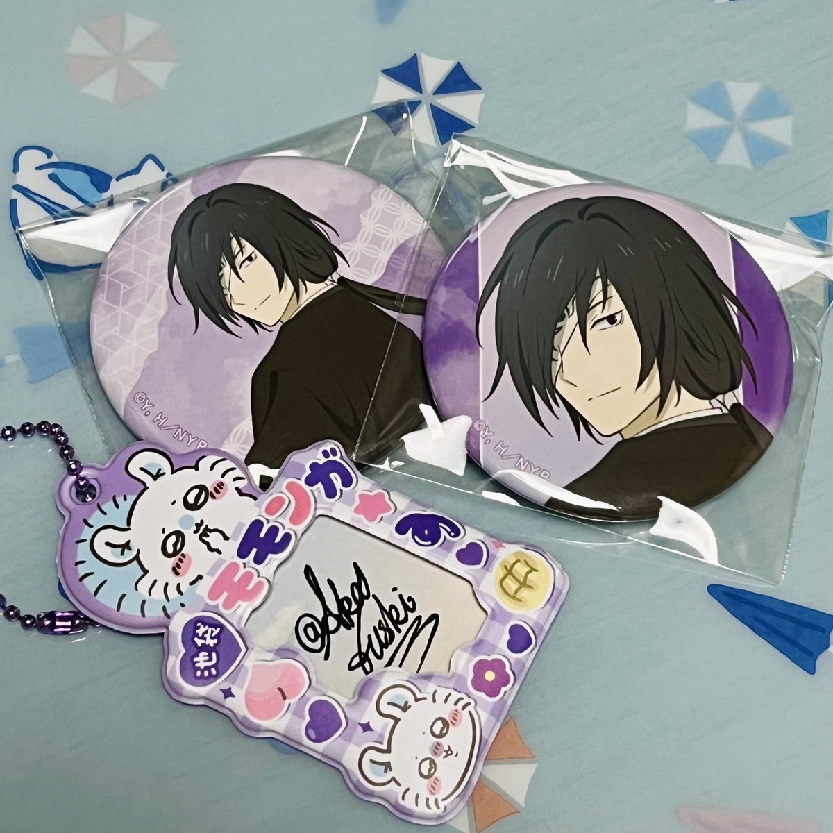 Akatuski3's tweet photo. 【交換】夏目友人帳　アニメイトフェア　祓い屋　缶パッチ

譲】的場さん

求】夏目くん

讓渡不可
郵送交換希望❗️
お気軽にお声かけ下さい(=ﾟωﾟ)ﾉ https://t.co/lwfRqxSkaO
