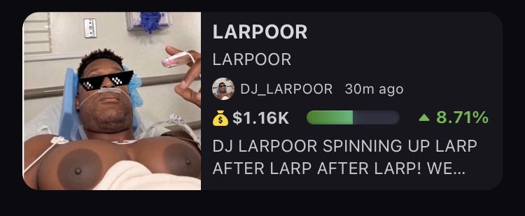 gemhuntercrypto's tweet photo. So funny 🤣 
$LARPOOR https://t.co/rQ4AFeh6bG