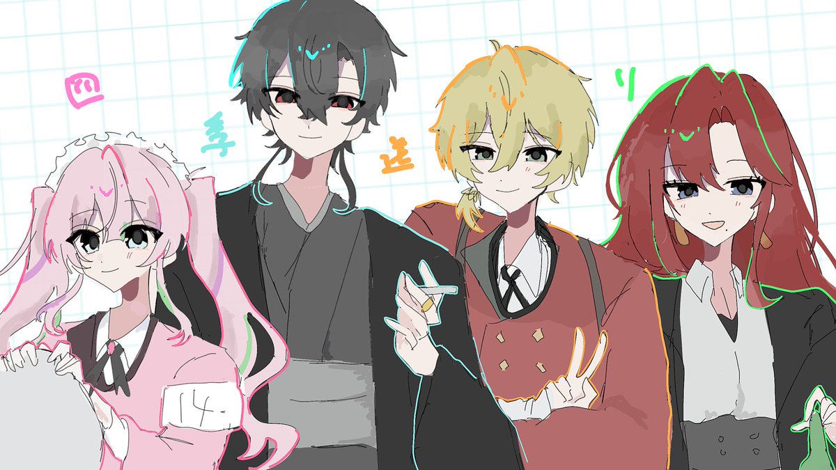 ___027mm's tweet photo. 四季送り公開NPC
ハイライトは自陣カラー https://t.co/rJfCHk6Z8B