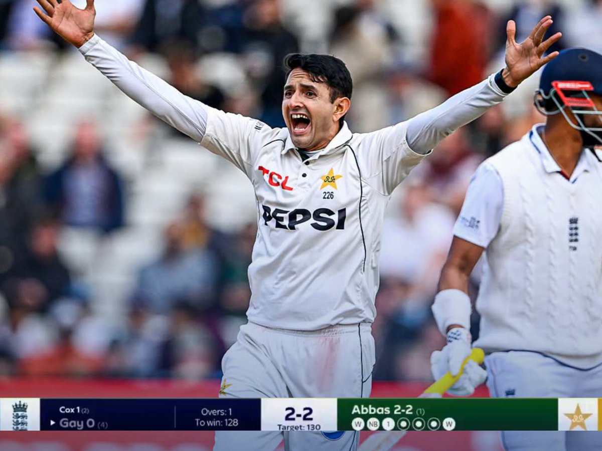 atsillypoint's tweet photo. This might be the last time we see Mohammad Abbas in a Pakistan jersey in England. He is 36, and Pakistan only tour here once every few years. 

This man was a welder in his village. He did not play a Test until he was 27. He now has the best Test bowling average in the history of Pakistan cricket, better than Imran Khan's. This England series has been a tribute to Mohammad Abbas and his awesome seam bowling.

He has an excellent relationship with England. He knows these conditions better than most England players do. He has 291 County Championship wickets at 19.89, across Leicestershire, Hampshire, Nottinghamshire and now Derbyshire. Cricinfo once wrote that he looks like he was born to play county cricket.

You cannot complain even a little bit about what he gave us this series. The same patch of grass, over and over, until somebody plays at one he should have left alone. A machine with control built into his body.

Absolutely incredible.