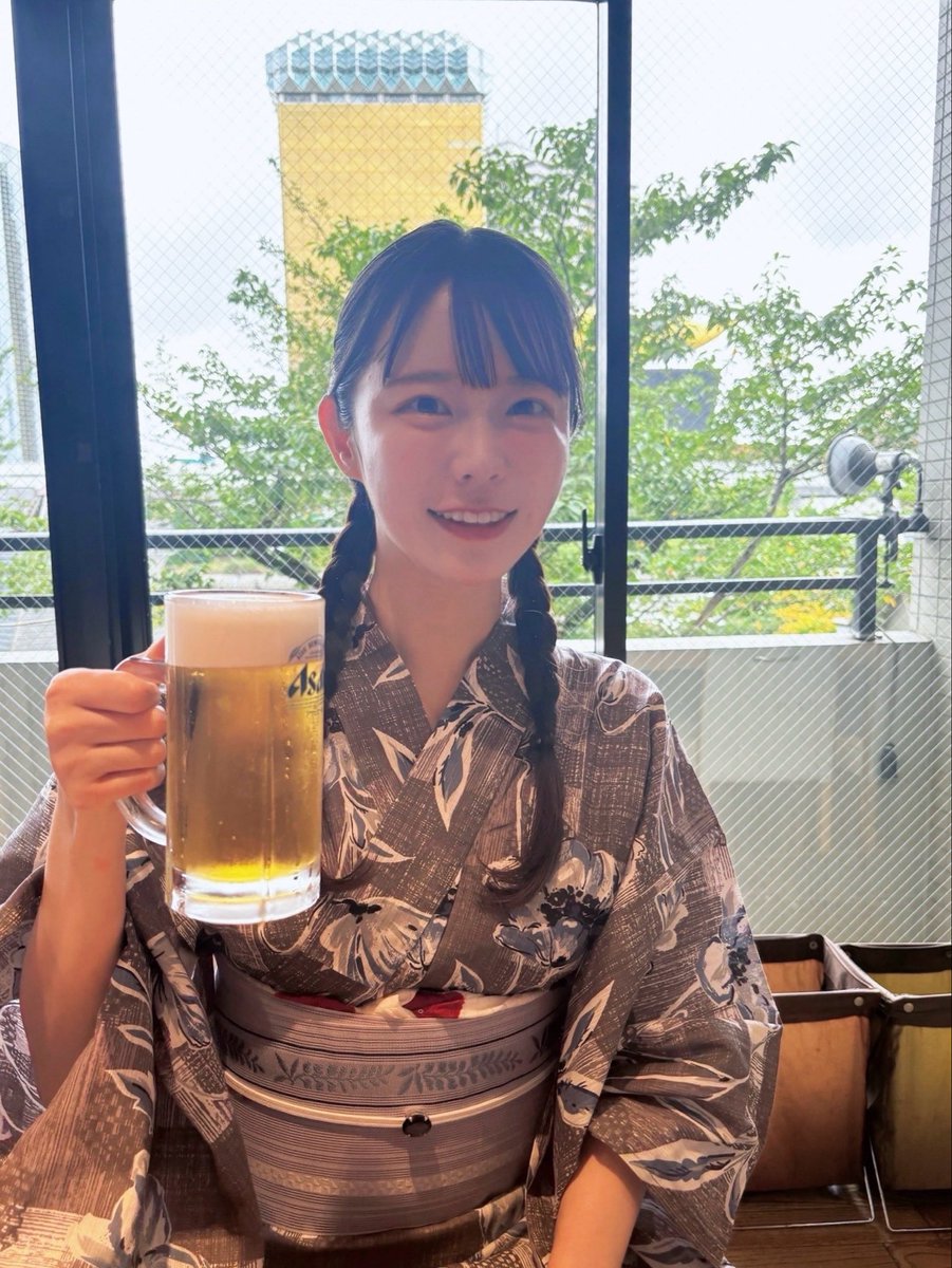 oshirasemiyuki's tweet photo. たぶんラスト浴衣。
アサヒの目の前で、ｴｻﾋｽｰﾊﾟｰﾄﾞｩﾗｧｧｧｲ‼︎‼︎🍺 https://t.co/wgzveVM8h0