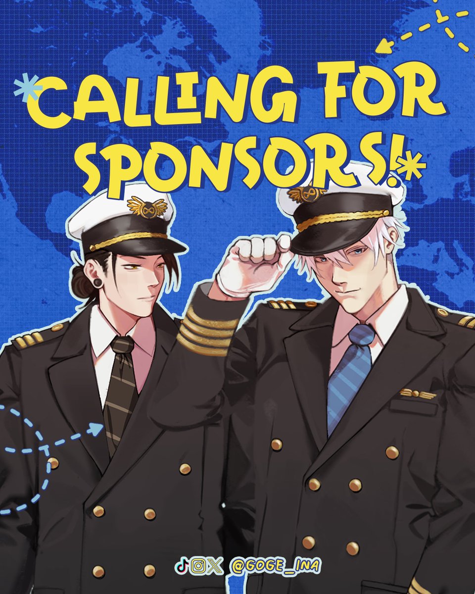 Goge_INA's tweet photo. 🛫 BOARDING CALL: FUNDS & MERCHANDISE SPONSORSHIP

Attention, Passengers! 📢

Gathered by the skies, united by a shared journey. 
Opening our gates for those who wish to support this flight.

GOGE Airlines is now opening its gates to those who wish to support this flight and help make this journey a memorable one for all our Passengers.

We are currently welcoming Funds & Merchandise Sponsors who would like to come aboard and be part of GOGE Airlines.

Every contribution, big or small, bring us one step closer to our destination.✨

Interested in coming aboard as one of our sponsors?

📩 Fund Sponsorship form: https://t.co/MgzQTX7pJK
📩 Merchandise Sponsorship form: https://t.co/ojKxvAJI7o

Your support could be the very thing that helps this southbound flight take off.
We hope to have you on board! 

#GOGEAirlines✈️ #GoingSouthwithGOGE 🌅