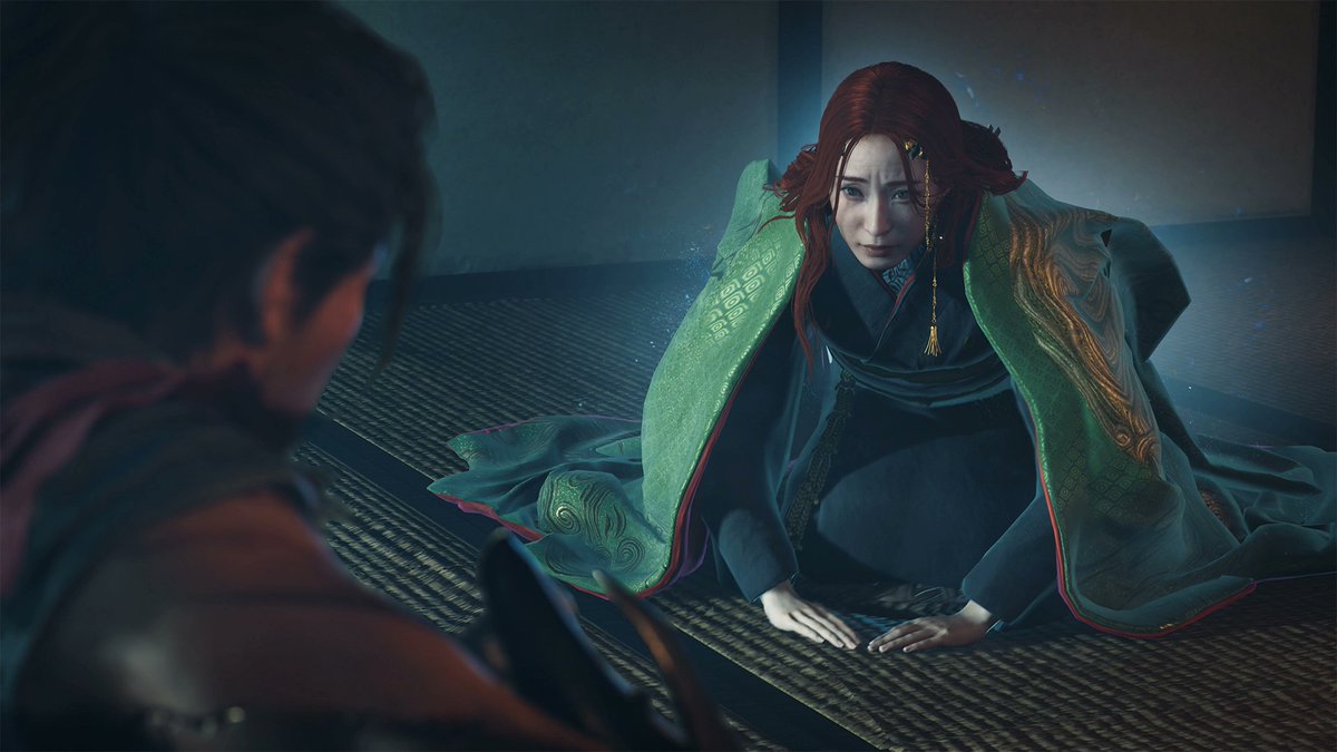 Capcom_Es's tweet photo. ⚔ Personajes de #Onimusha: Way of the Sword ⚔ 
Dama Oni

Una oni femenina que habita en el guantelete Oni de Musashi. Aunque normalmente ayuda a Musashi desde el interior del guantelete, también puede aparecer ante él cuando es necesario. https://t.co/HtFwR9AV5Y