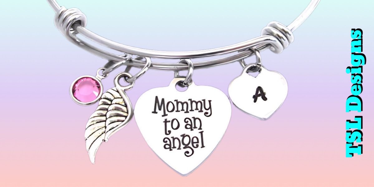 bythebeach1214's tweet photo. "Mommy To An Angel” charm bracelet features a silver angel wing, a hand-stamped initial charm, and a birthstone crystal—a meaningful keepsake to honor a little one.

Shop here: https://t.co/cBFOEHiFtx

#MommyToAnAngel #AngelBaby #MemorialJewelry #HandmadeJewelry #KeepsakeGift https://t.co/ER6LCoS8bJ