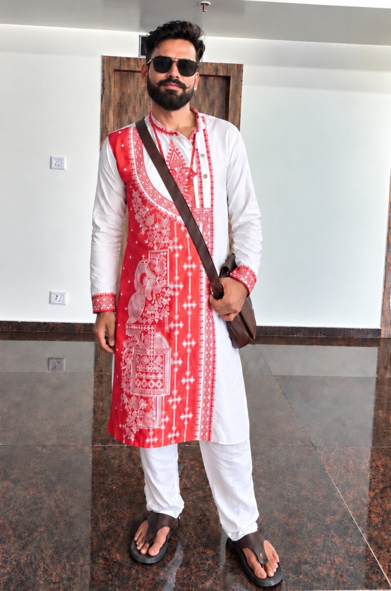 travellwithamit's tweet photo. It's #SelfPortraitSaturday guys! ๐
My First Bengali Art Kurta โค๏ธ https://t.co/moqIMaFK0b