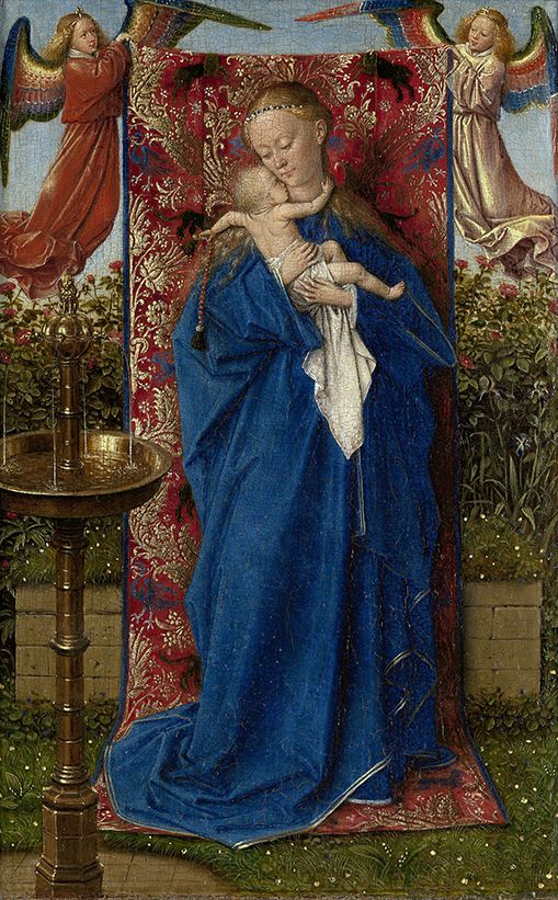bijutsufan's tweet photo. ヤン・ファン・エイク『泉のマリア』
Jan van Eyck — Madonna at the Fountain 
1439年 アントワープ王立美術館 https://t.co/z7hVPVgepq