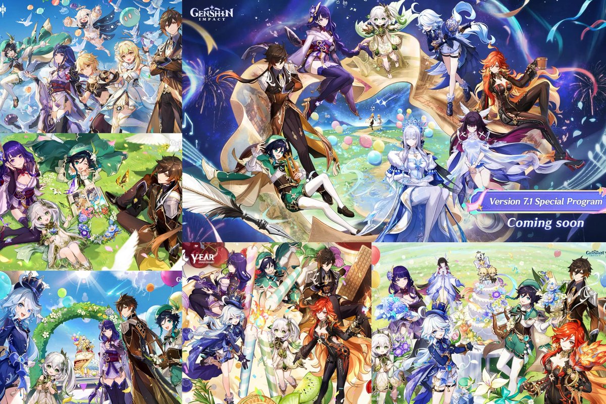 Archon7gnosis's tweet photo. THE COMPLETE ANNIVERSARY ARCHONS + 🌙 ART

     ❄️❤️🧡💚🤍🩵💙💜❄️

#原神 #GenshinImpact #Venti #Zhongli #Raiden_Shogun_Ei #Nahida #Furina #Mavuika #Columbina #Tsaritsa #Anastasya #Snezhnaya https://t.co/p5J7OhEo2S