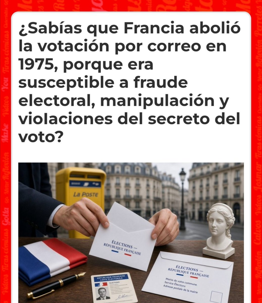 MariaTOliva2's tweet photo. @enrilink En el voto por correo no está asegurada la cadena de custodia. Con un solo funcionario corrupto que haya en una oficina de correos
pueden darle el cambiazo a los votos y conseguir un pucherazo. El voto para los españoles y presencial. https://t.co/9jWIiJJlt5