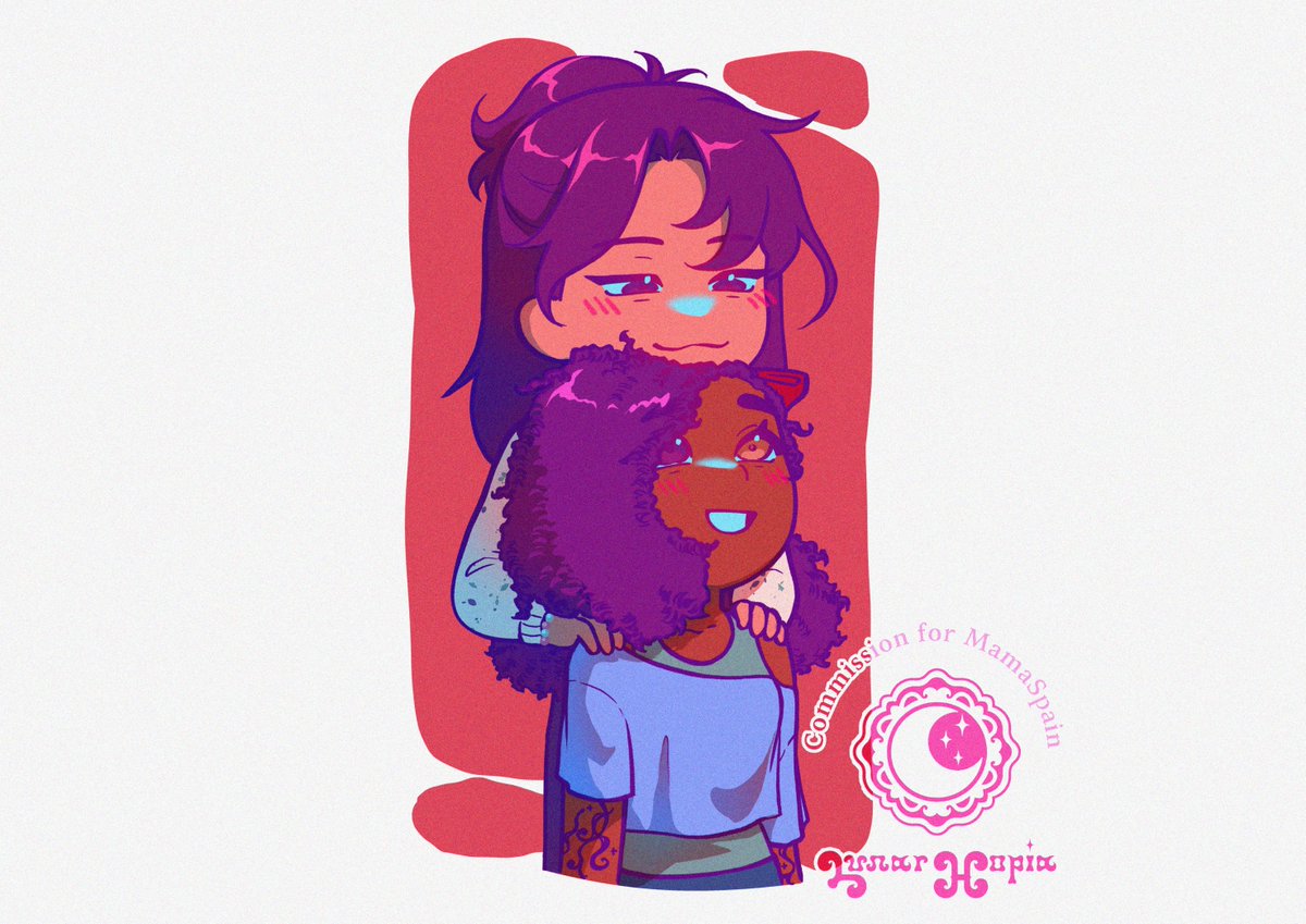 LunarHopia's tweet photo. Commission for @MamaSpain00!! I had so much fun drawing them 🫶

3/10 commission slots left for September!

VGen: https://t.co/hJi5eKla81
Carrd: https://t.co/QXqttFGlyi 

#VgenComm #artcommission #yumeship https://t.co/FLlAq0fLHB