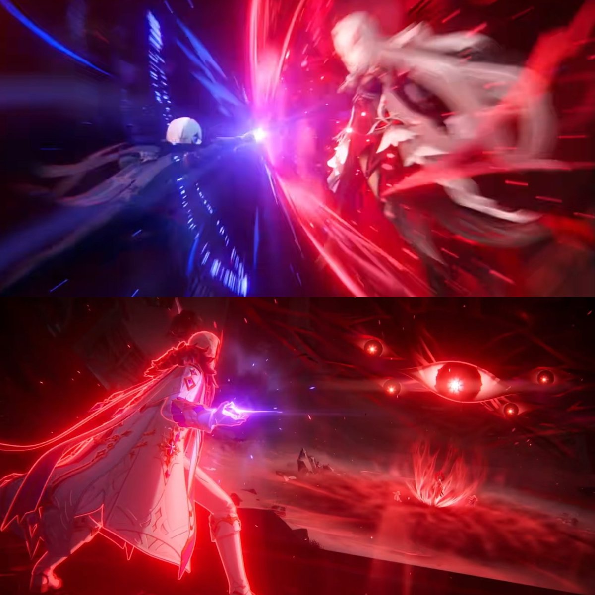 GenshinUniverse's tweet photo. PIERRO &amp; DAINSLEIF VS RONOVA

#GenshinImpact https://t.co/Xmfi4BT321