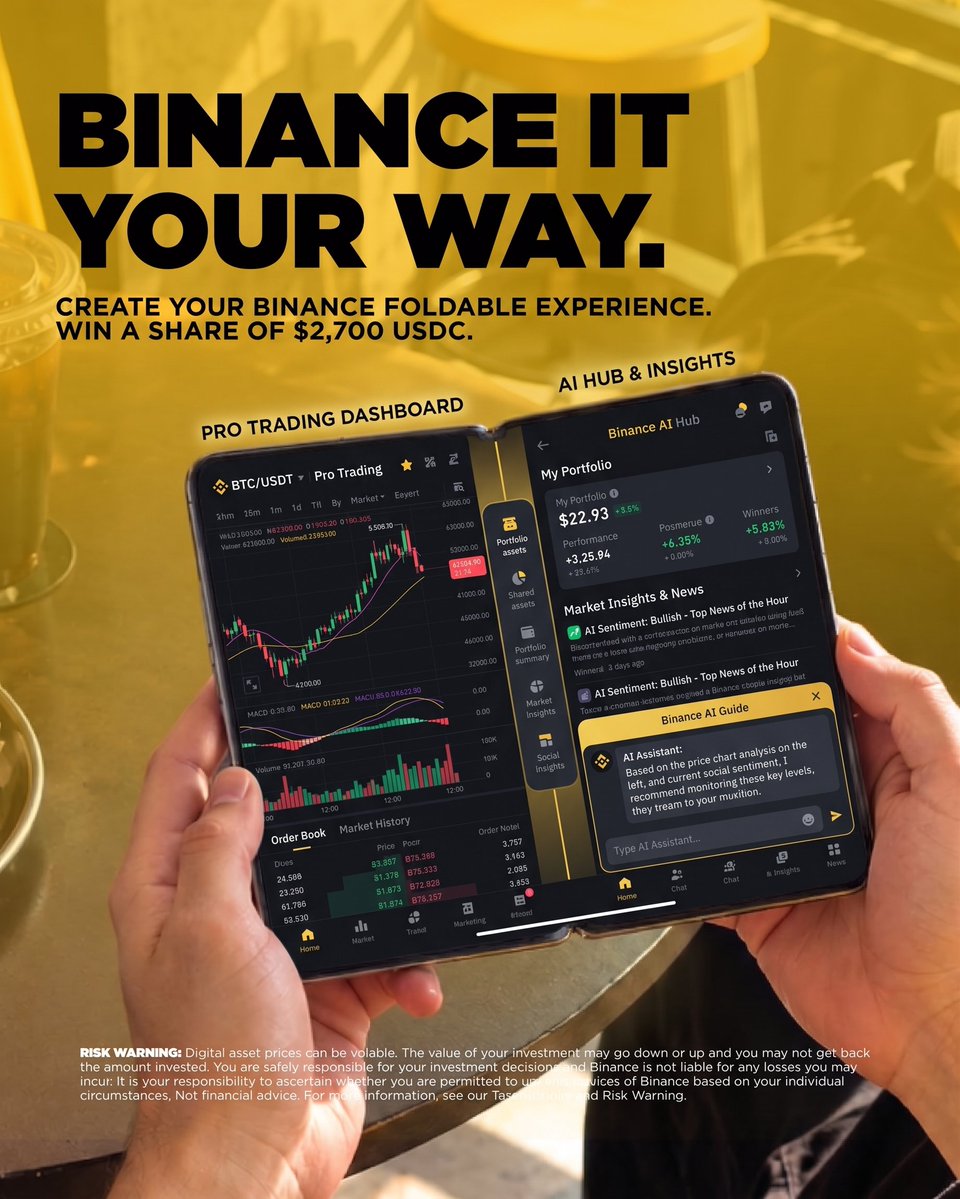 TanazuXbt's tweet photo. @binance For my Binance foldable experience, it's all about maximizing efficiency!
The ultimate Super App setup for trading smarter, not harder. Let's go! π₯ @binance #BinanceFoldable https://t.co/pWptjhxyeb