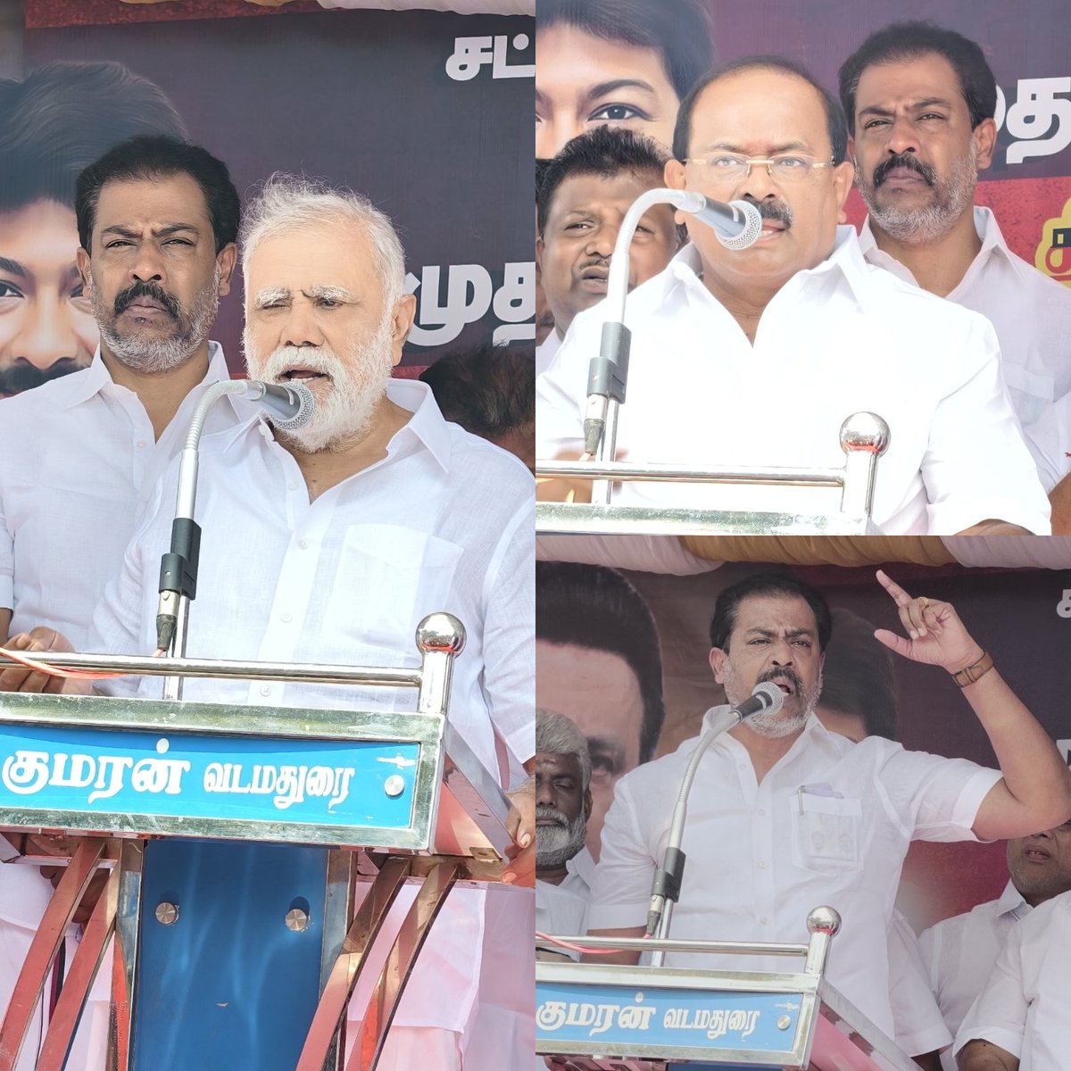 IPSenthil's tweet photo. முதல்வர் விஜய் அவர்களின் சட்டமன்ற மானிய கோரிக்கை பதிலுரையில்  தரம் தாழ்ந்த பேச்சையும், திமுக'வினர் மீது பொய்யான குற்றச்சாட்டுகளை முன்வைத்தும் எங்கள் கழகத் தலைவர் திராவிட மாடல் நாயகர் மாண்புமிகு அண்ணன் @mkstalin அவர்களை உருவ கேலி செய்த முதலமைச்சர் விஜய் அவர்களை கண்டித்து கழக இளைஞர் அணி செயலாளர் சட்டமன்ற எதிர் கட்சி தலைவர் மாண்புமிகு அண்ணன் @Udhaystalin அவர்களின் வழிகாட்டுதலின்படி எங்கள் அரசியல் வழிகாட்டி தென்பாண்டி சிங்கம் கழக துணை பொதுச் செயலாளர் ஆத்தூர் சட்டமன்ற உறுப்பினர் ஐயா @IPeriyasamy_ அவர்களின் தலைமையில் திண்டுக்கல்  மணிக்கூண்டு அருகில் நடைபெற்ற கண்டன ஆர்ப்பாட்டத்தில் திண்டுக்கல் மேற்கு மாவட்ட கழக செயலாளர் ஒட்டன்சத்திரம் சட்டமன்ற உறுப்பினர் அண்ணன் @r_sakkarapani அவர்களுடன் இணைந்து கலந்து கொண்டு கண்டன உரையாற்றியபோது.
@Udhaystalin