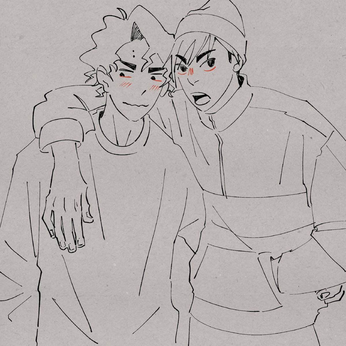 mirano_draws's tweet photo. silly doodles ✏️ #sakuatsu (I like to think Atsumu would have rare moments of doubts and self consciousness) https://t.co/fdgbeU5AZ9