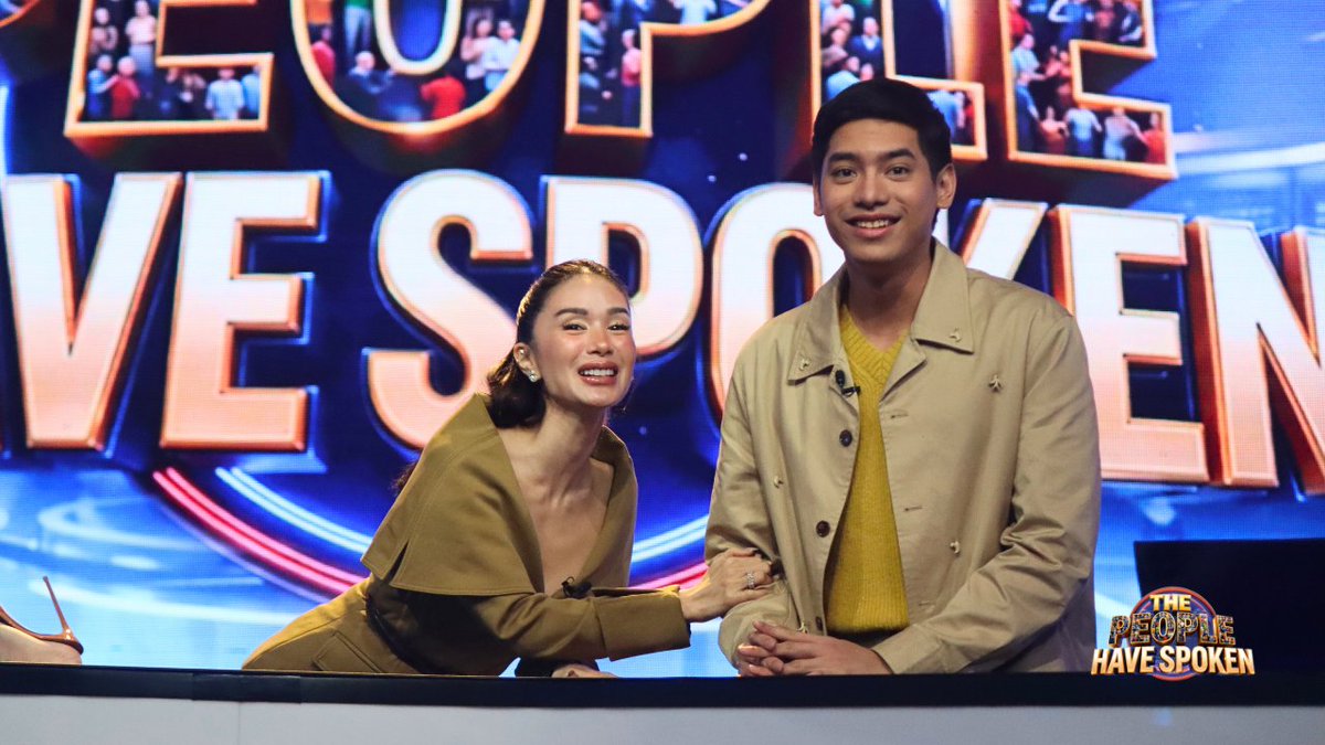 gmanetwork's tweet photo. Intriga, thought-provoking questions, at controversial opinions sa #ThePeopleHaveSpoken ngayong Sabado! 

Join Heart and Sean, along with our celebrity guest players and Celebri-peeps, on another fun episode!

#TPHSSecondChances, later at 6:15 PM! https://t.co/lYswktY4jm
