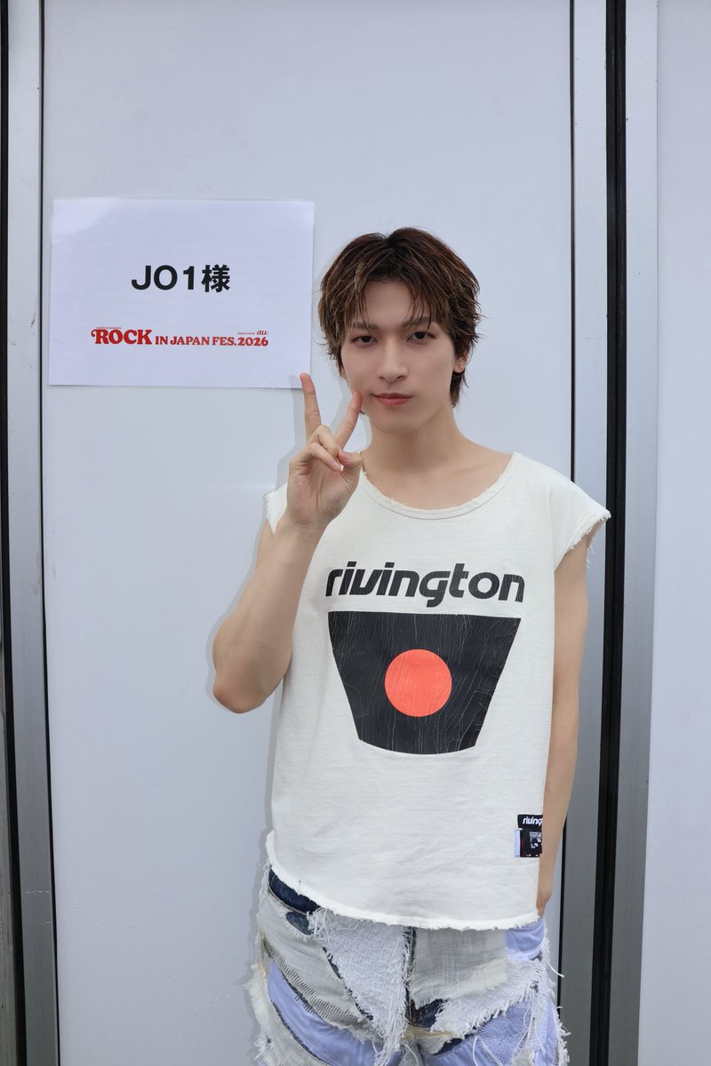 official_jo1's tweet photo. 2026.09.12
📸 ROCK IN JAPAN FES. 2026

✈️Profile
https://t.co/VyEbXpQfD5
　
🎧TODAY'S SETLIST
https://t.co/YHgYgDMEFG

#RIJF2026 #ロッキン 
#JO1 #金城碧海 #SKY https://t.co/MllLabmpST