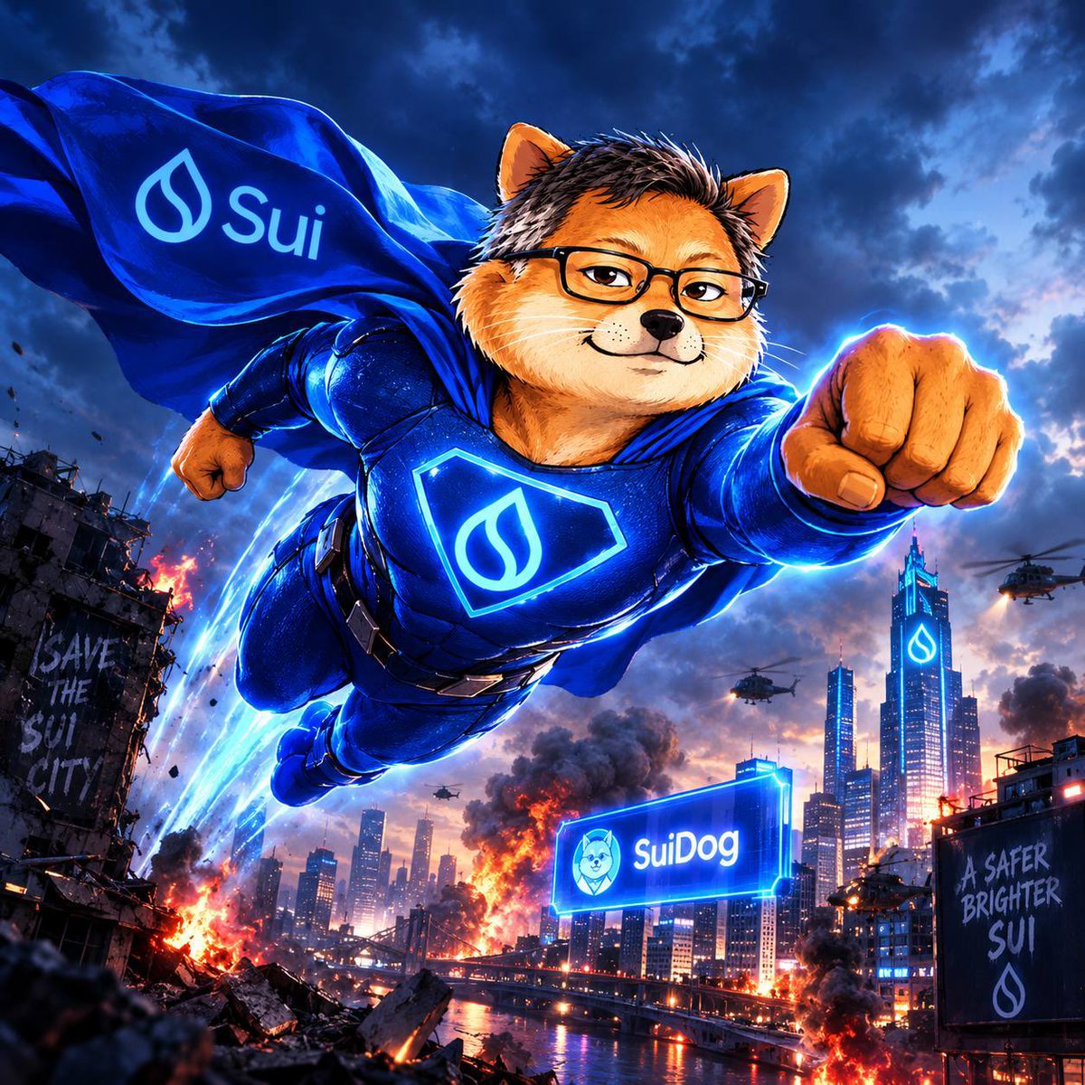 SuiDogToken's tweet photo. When the trenches need a hero,
$SuiDog answers the call. 🐾💙
SAVE THE TRENCHES. https://t.co/8io1EFuNar