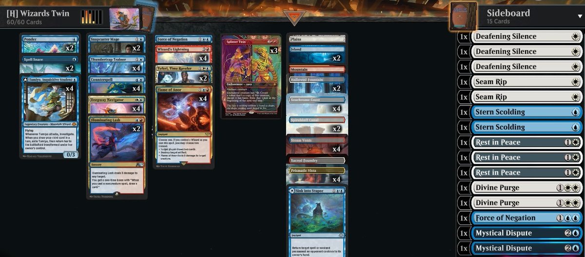 CunicoliGoblin's tweet photo. We haven't even started yet and already need to update the #Splinter #Twin list, as Pestermite is unplayable in a Bowmasters meta. 👹🏹🧚♀️
Bowmasters is a game-changer, and leaving it legal in #Historic, when there are dozens of weaker cards banned, is a bad choice! 🙅♂️ https://t.co/UTzMQCHrLc