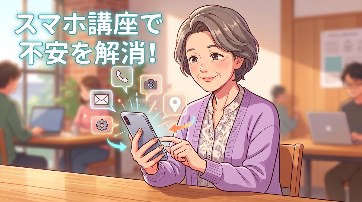 kurashikipc's tweet photo. 当校のスマートフォンの講座では、基本の操作やカメラ撮影はもちろん、電話・メールやLINE、地図アプリの活用法まで丁寧に学べます📱スマホの疑問や不安を解消して、もっと便利に使いこなしてみませんか？無料体験レッスン受付中です✨ #倉敷 #パソコン教室 #スマホ https://t.co/wPfuJ8dVBZ
