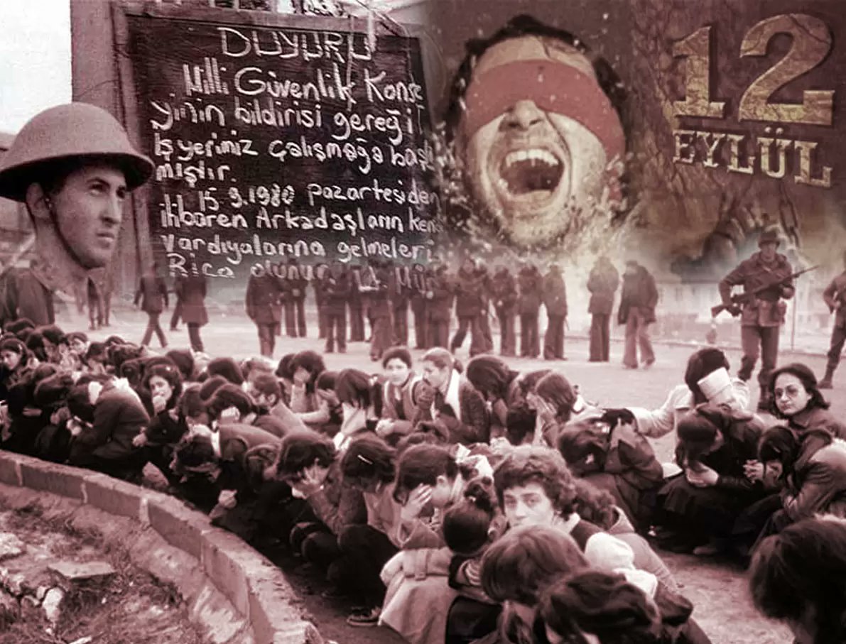 silenziosoo's tweet photo. Bize 12 Eylül'ün resmini çizebilir misin? 
Biz çizdik paşam biz çizdik 
Boyamız insan kanıydı 
Suyumuz göz yaşı 
Fırçamızsa tırnaklarımızdı 
Tual ise hücre duvarı 
Biz çizdik paşam biz çizdik 
Gökyüzü ağladı 
Demir parmaklıktaki kuş kanatlandı 
Ve Picasso insanlığından utandı 
#12Eylül