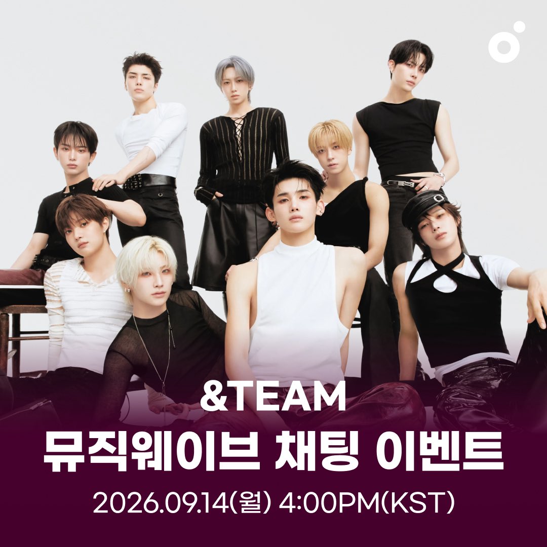 andTEAMofficial's tweet photo. &amp;TEAM 멜론 뮤직웨이브 참여 안내 📅2026.09.14(월) 16:00(KST)  각인될 준비되었어요, 루네? 🐺  🔗https://t.co/KXzg4imO8G  #andTEAM #앤팀 #MarkonMe #andTEAM_MarkonMe 
@melon https://t.co/0dNBSzWtTI