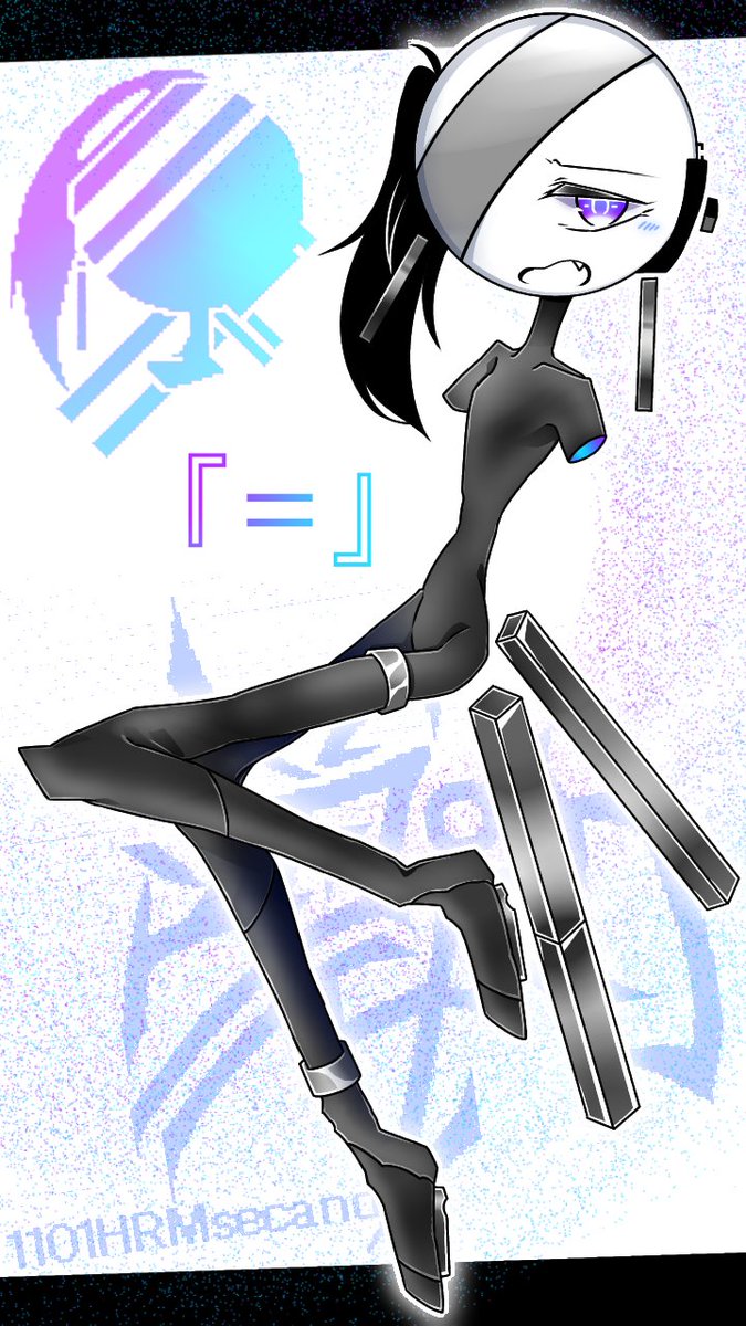 1101HRMsecand's tweet photo. #HRMRROD 
#人シ事 

『＝ / ニセン』
腕が無い代わり銃砲型へ切り替えられる義手を扱っている女性で義兄が1人いる。
足裏にはホバーが付いているが浮遊感に慣れず重心を銃砲型の重みでカバーしている。
赤いレーザーを放つ事が出来るが身体を保つ為に制限を設けており威力や弾数などが限られている。 https://t.co/6S522sInNu