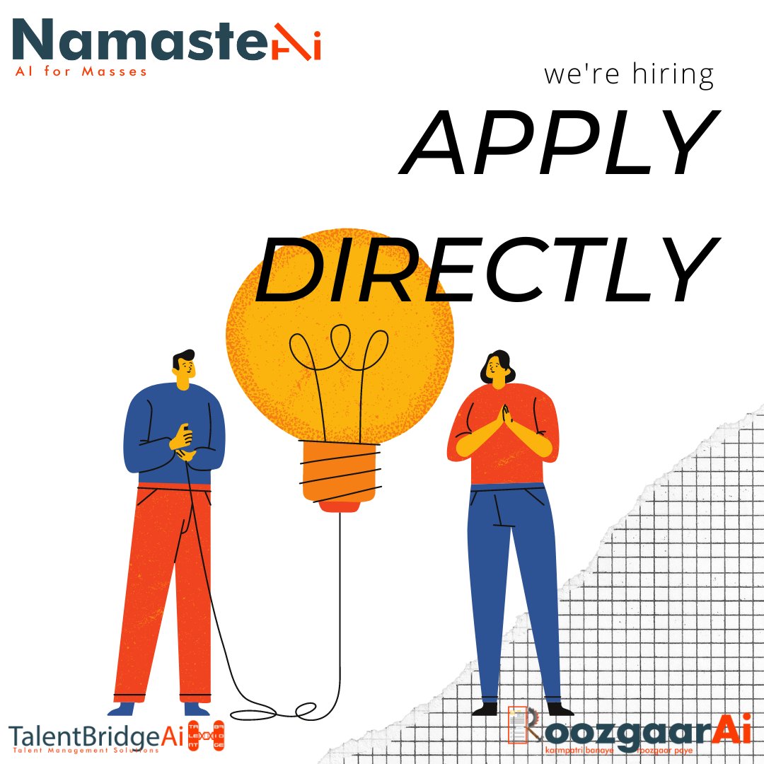 ai_namaste's tweet photo. 🚀 Join the Team! 🚀

https://t.co/pSEQza3Vks

https://t.co/QWTrcvaTeo

https://t.co/0lrfORRNfh

https://t.co/00cAzEvgA8

#NowHiring

#JoinOurTeam

#OpportunityKnocks

#namasteai

#talentbridgeai

#roozgaarai

@namasteai @roozgaarai @talentbridgeai https://t.co/IAFWEO3hkM