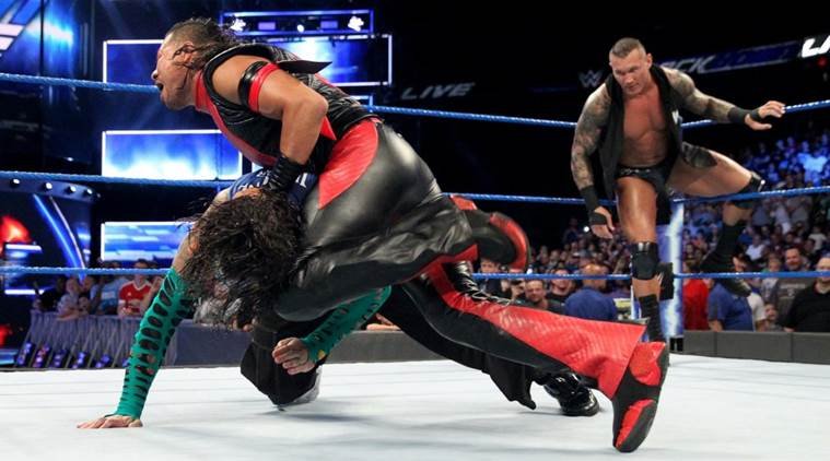 KaiStormPG's tweet photo. He Catches Jackson And Then Kicks His Back Knocking Him Down... He Slams The Knees Into Jackson Face...

REO LINES UP THE ROCKED AND STUMBLING JACKSON... ONIS REQUIEM... Jackson Ducks!! IT CRACKS THE REFEREE INSTEAD!! OUR OFFICIAL IS DOWN!! https://t.co/WC8CsoiLAM