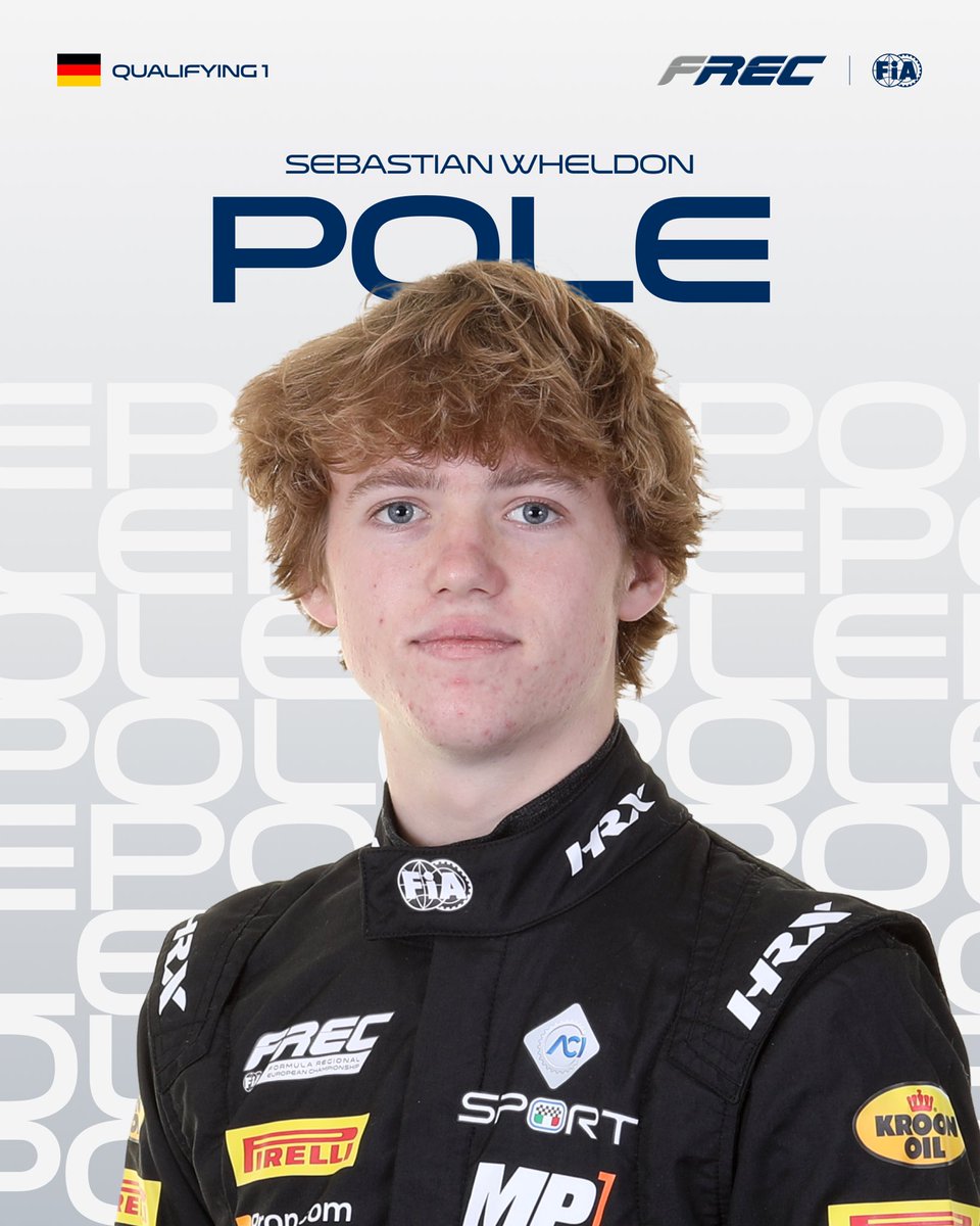 fia's tweet photo. Sebastian Wheldon takes Pole for Race 1 in Hockenheim 🇩🇪

The MP Motorsport driver gets his weekend off to the perfect start and will lineup on the front row alongside championship leader Emanuele Olivieri 👀

#FIA #FREC #Hockenheim https://t.co/jwcgjMJLF5