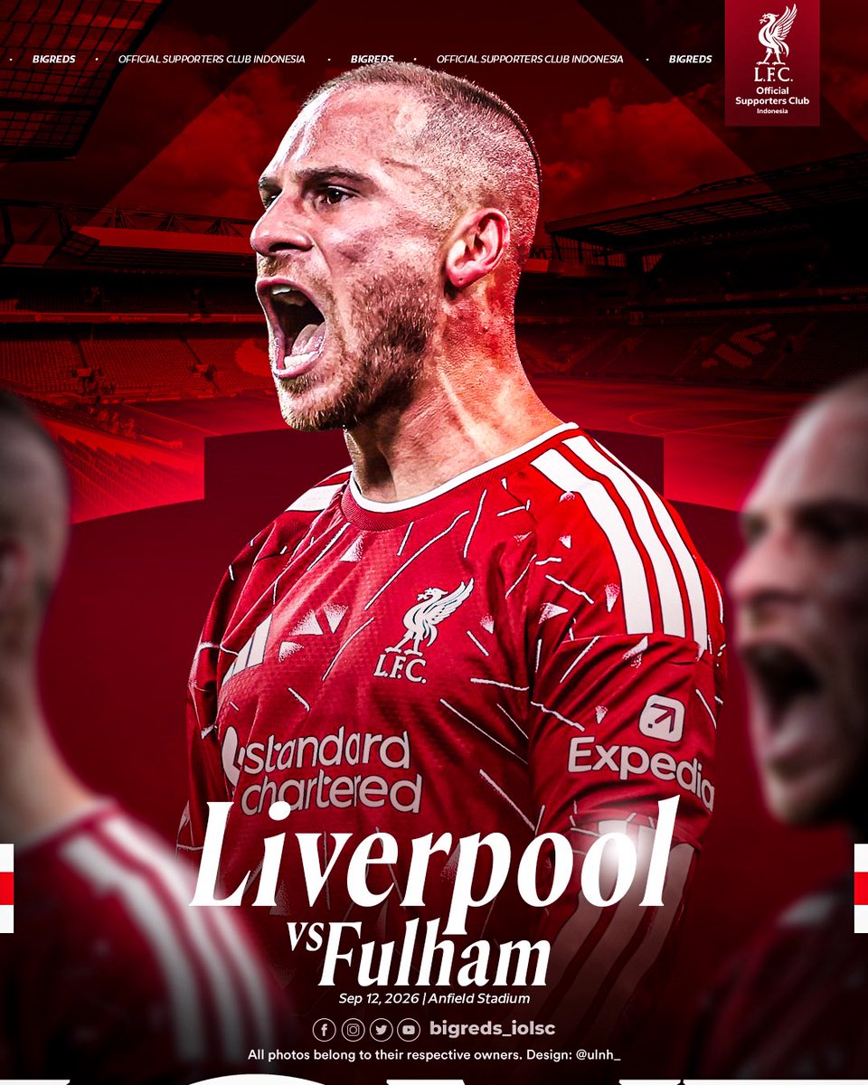 bigreds_iolsc's tweet photo. 𝐌𝐀𝐓𝐂𝐇𝐃𝐀𝐘 𝐀𝐓 𝐇𝐎𝐌𝐄 🔴

Ayo kita dukung tim terus lanjutkan trend positif. Jangan lupa nonton bareng di regional masing-masing ya, #anakBIGREDS 🔥

🏟 Anfield
⚽️ 21:00 WIB • 22:00 WITA • 23:00 WIT

#BIGREDS 
#YNWA 
#LFCIndonesia
#Matchday https://t.co/DWiviY2V1u