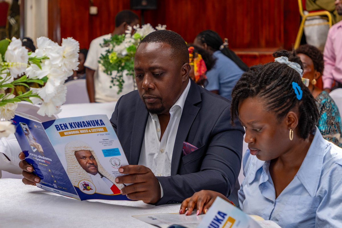 KasUganda's tweet photo. Bernard Mukhone commended Kiwanuka’s courage as Chief Justice. He noted that at a time when silence was the safer path, Kiwanuka defended the independence of the judiciary. #KAS4Democracy https://t.co/P9FE1uYk1P https://t.co/LXz20Ppss2