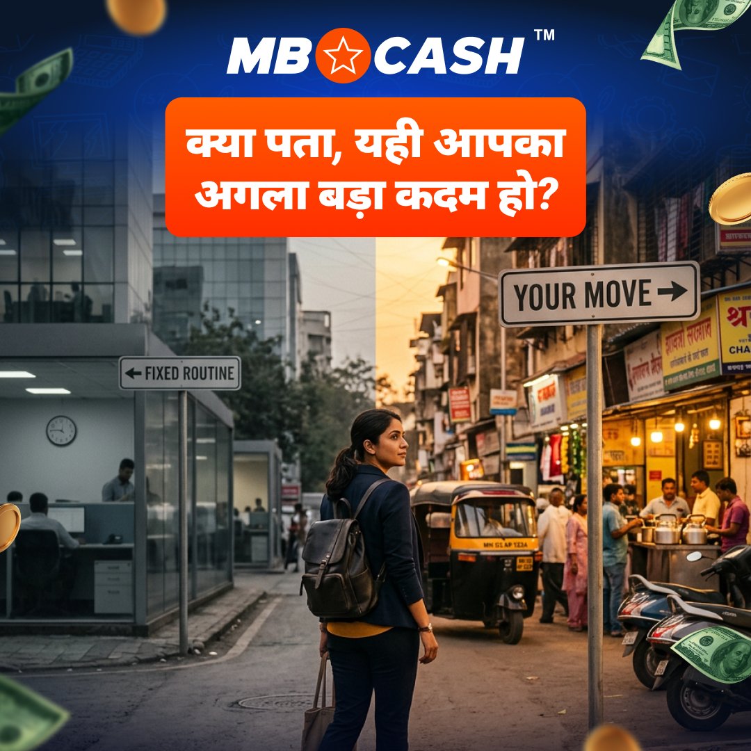 MBCash_India's tweet photo. 👀 Flexible कमाई का मौका ढूंढ रहे हैं?

Mostbet Cash Agent बनें और पाएं:
⏰ Flexible hours
💸 Commission का मौका
🎯 अपने हिसाब से काम
🚀 शुरू करने के लिए DM करें “START”!
#MostbetCash #AgentLife #EarnOnYourTerms

https://t.co/NbcDlMe4A1 https://t.co/0J2oqiRpJR