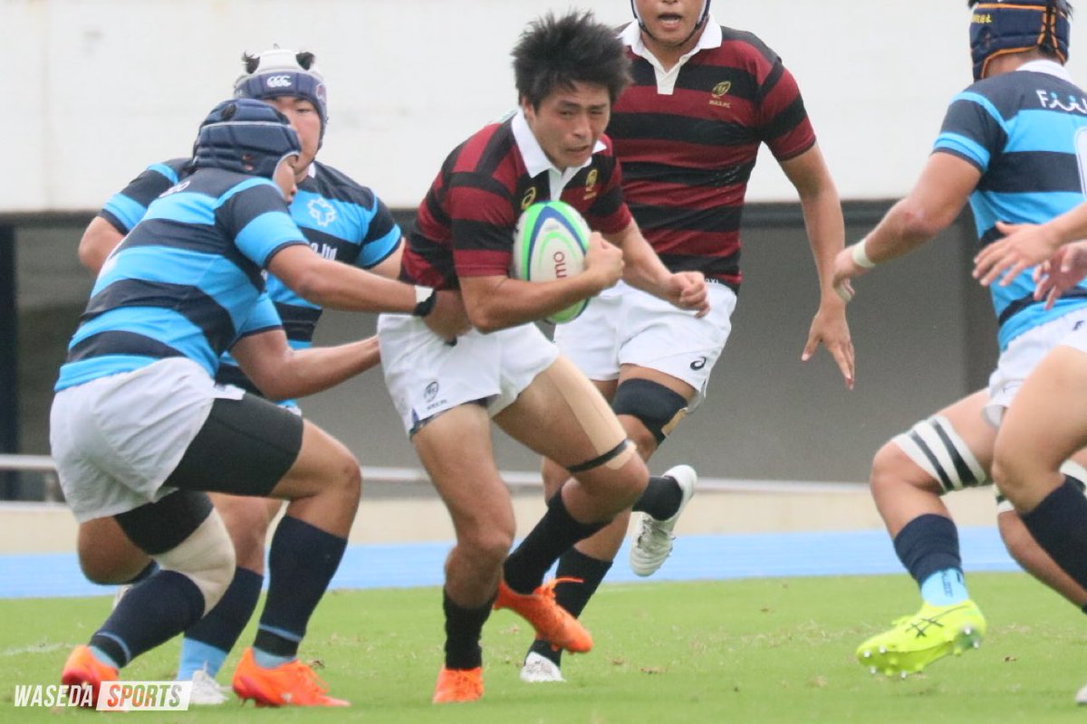 waseda_sports's tweet photo. 【ラグビー】関東大学対抗戦　対日体大　試合終了

○早大　69ー０　日体大

　迎えた後半、両者共にペナルティーを犯し、試合はこう着した状態が続く。しかし、連続トライをきっかけに再び攻撃を開始した早大。交代した選手の活躍もあり、最後まで日体大を0点で抑え、開幕戦を白星で飾った

#sousuporugby #wasedarugby #早稲田ラグビー