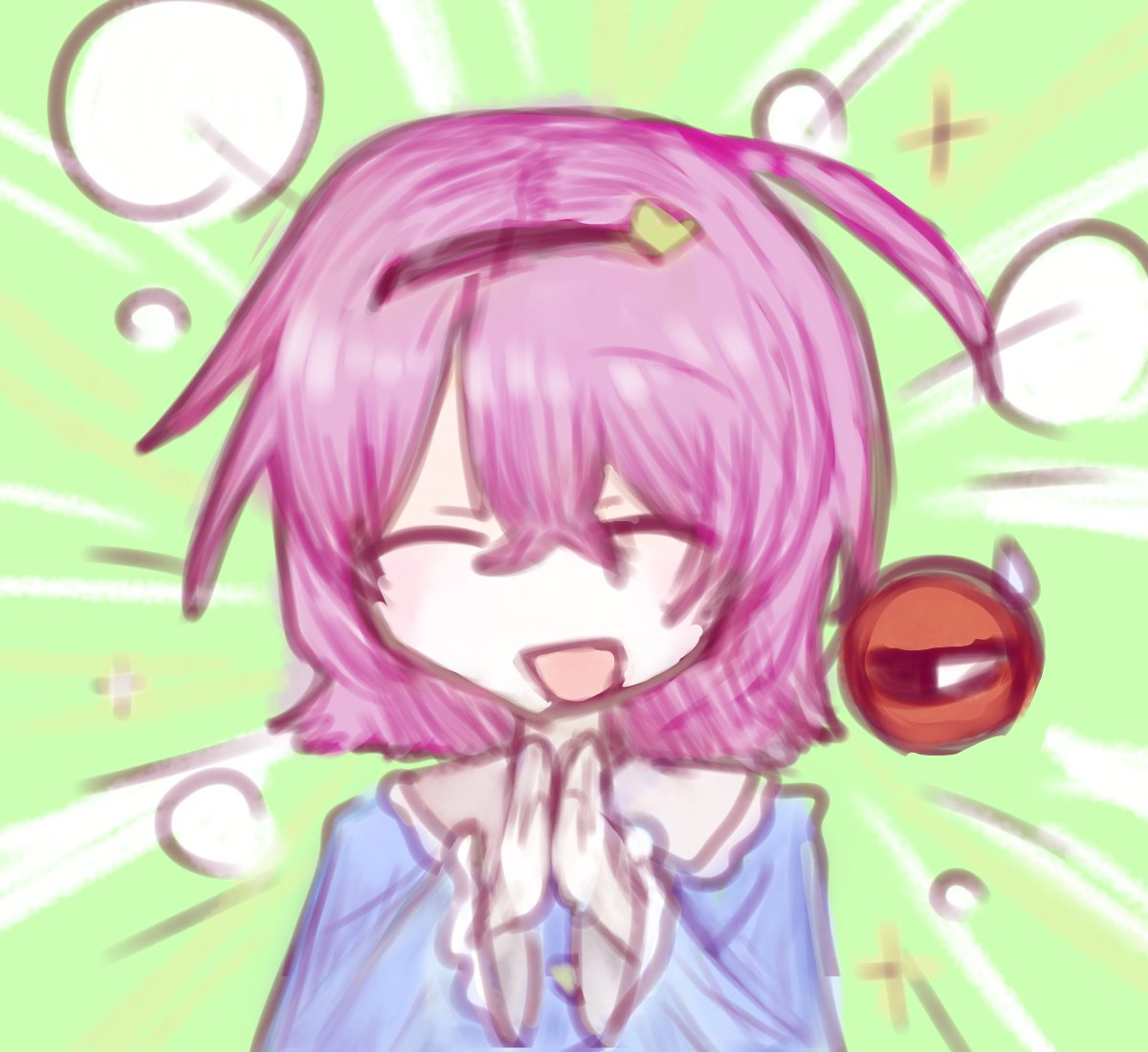 GOD_tomato_'s tweet photo. ガチ落書き　さとりん https://t.co/MpomO82KLR