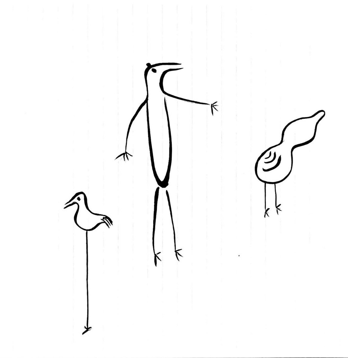 NingenUtatane's tweet photo. #全クリエイターに告ぐ鳥の作品を解放せよ
洋梨のような鳥とラスコー洞窟の��人間 https://t.co/CT9AjlJ0Ht