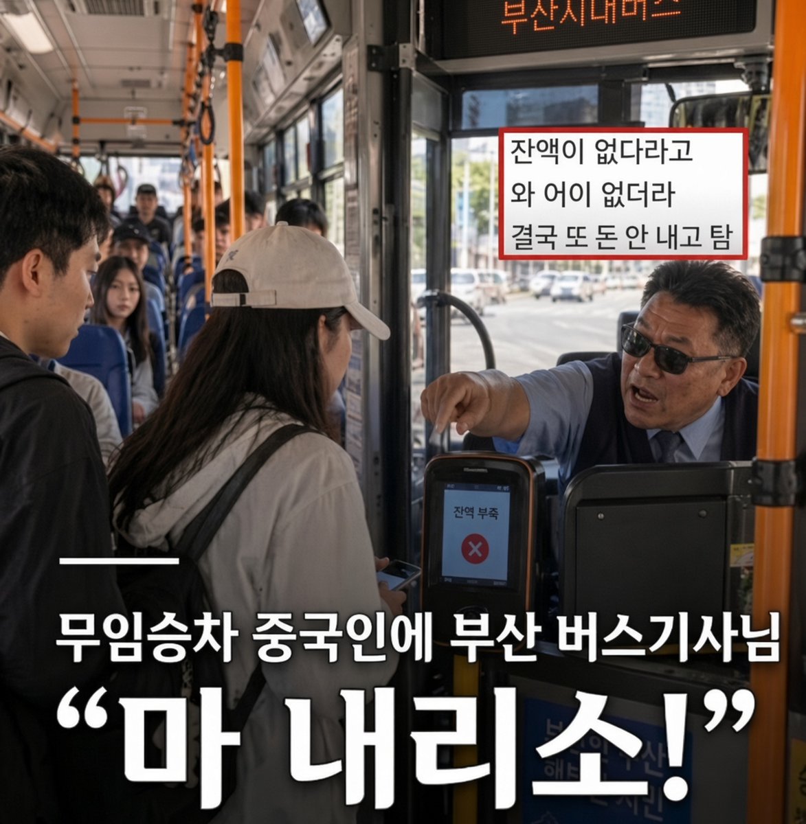 leeyc5781's tweet photo. 🆘 중국인 🔞무임승차 개빡친 부산 버스기사님"마 내리소"

사라있네 사라있어‼️ 부산 🚌버스 기사님 👏👏👏 https://t.co/CARBhwMxzl