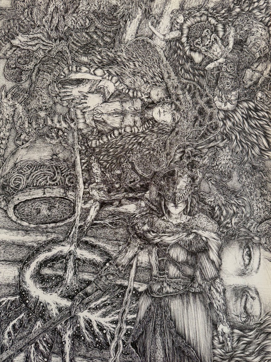 ivanabelianska's tweet photo. OMG?? It’s finished! 30+ hours of work
#eldenring https://t.co/5dCvzaNBbb