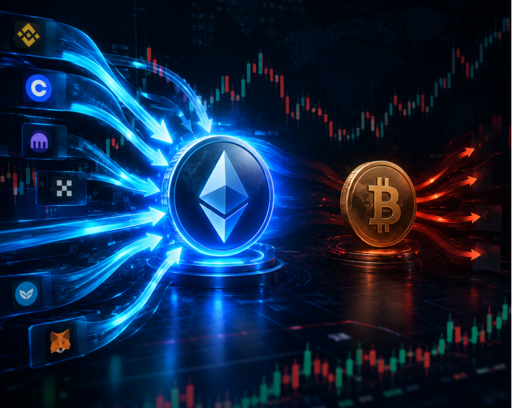 TCXIndicatorVN's tweet photo. ETF phiên 11/09: ETH hút tiền, BTC vẫn bị rút 👀

🟠 BTC ETF: -$13.2M — âm phiên thứ 4 liên tiếp.

🔵 ETH ETF: +$216.4M, riêng BlackRock hút +$148.8M.

🚀 Altcoin ETF:
SOL -$0.3M | XRP $0 | HYPE -$8.2M

BTC đang bị rút nhẹ, trong khi dòng tiền hôm qua lại đổ khá mạnh sang ETH. 👀