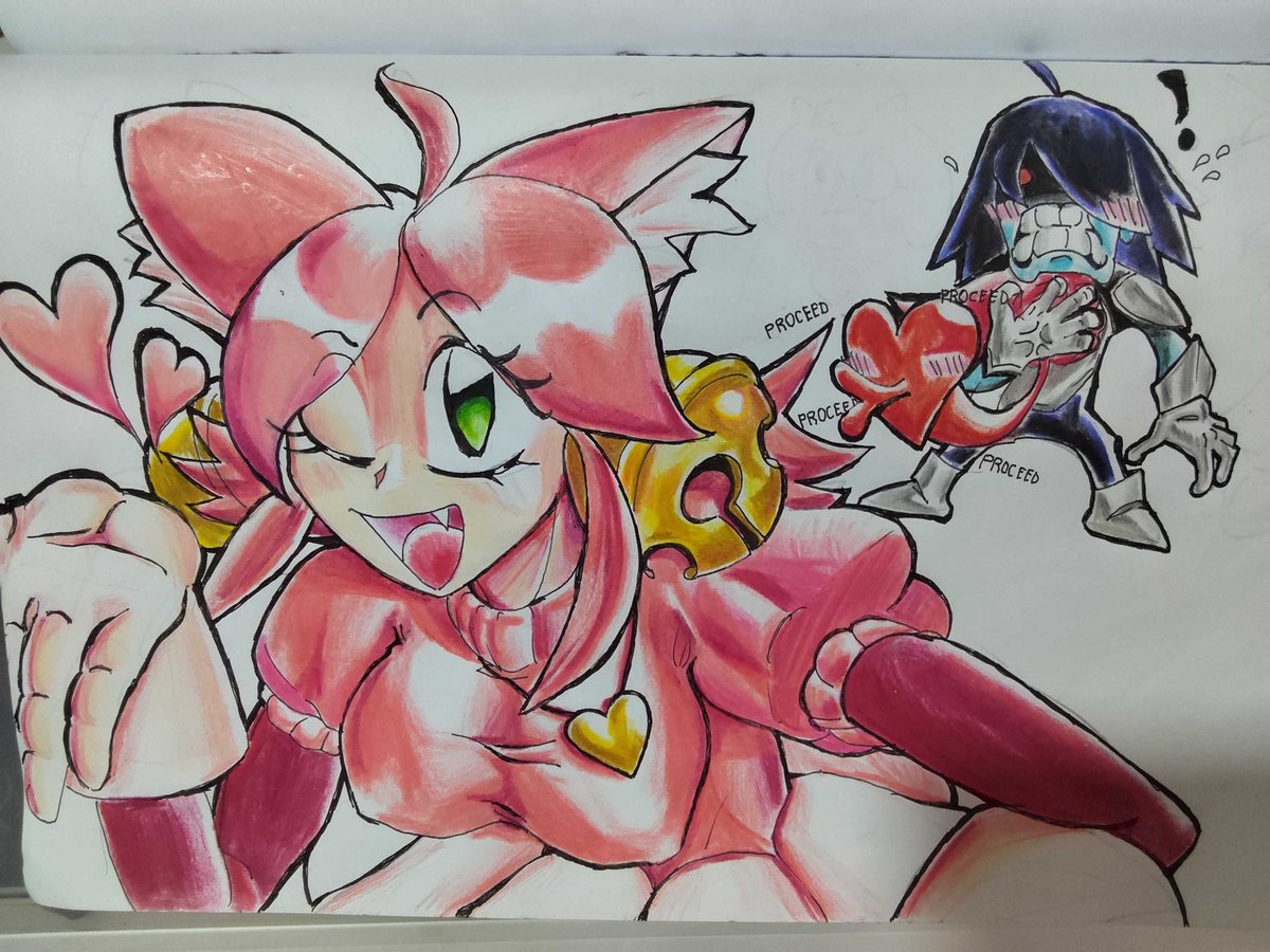 DarkTrusts's tweet photo. 💖♥️ Pink and the Soul lol

🎨Art by me (DarkTrusts)
#deltarune #deltarunefanart #Pinkris https://t.co/nwbX7KYJFe