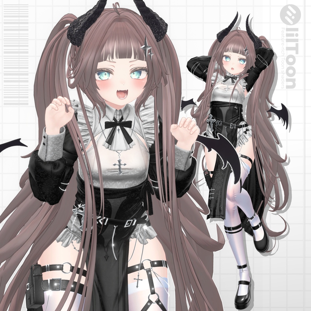 MT47SHOP's tweet photo. 💜発売告知＆RPキャンペーン💜
新作発売しました！かわいい悪魔のツインテールです！

9月23日まで900→590円のセール中です！
【リンクはリプライです】

RPしてくれた方2名に本商品のギフトをプレゼント（譲渡可）

BOOTHのスキが100増えるたび当選者を1名追加します！
フォローで確率アップ！

期限　～9月18日23:59