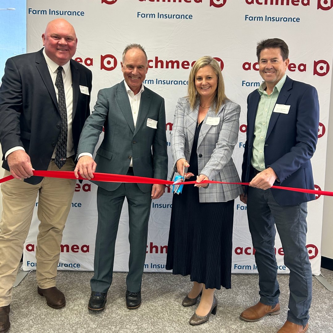 angusaustralia's tweet photo. @achmea Farm Insurance opened its new office in Tamworth, marking another step in the specialist agricultural insurer’s regional growth. Angus Australia Chief Executive Officer Scott Wright attended.

#angusaustralia #anguscattle #beefindustry #angus #achmea #AchmeaAustralia https://t.co/3sNmQZkwDt
