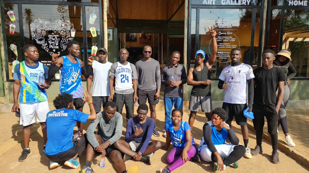 WeRunJinja's tweet photo. Energy this morning was unmatched 

6:30am assemble &amp; warm-up
7:00am run start

Aerobics after the run punches, laughs, strong turnout 

September babies 🎂

Next Saturday, 19 September: we will cut cake after the run to celebrate you. Join us.

📍 Sikia Café, Gabula Road https://t.co/Qt0blNEUA8