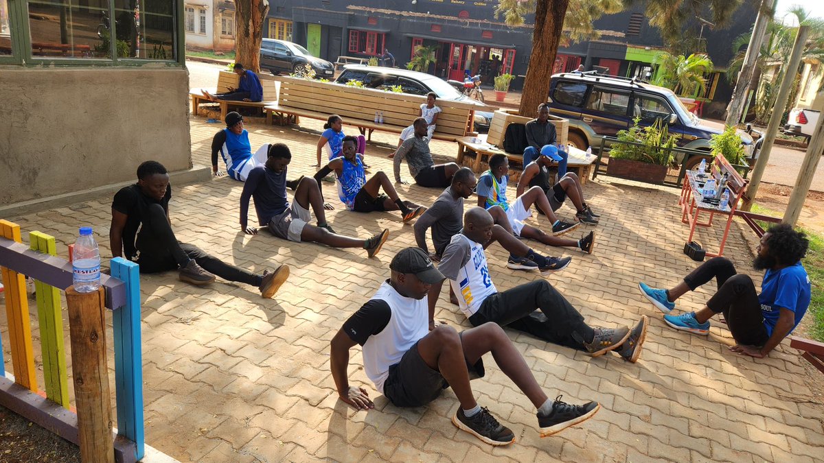 WeRunJinja's tweet photo. Energy this morning was unmatched 

6:30am assemble &amp; warm-up
7:00am run start

Aerobics after the run punches, laughs, strong turnout 

September babies 🎂

Next Saturday, 19 September: we will cut cake after the run to celebrate you. Join us.

📍 Sikia Café, Gabula Road https://t.co/Qt0blNEUA8